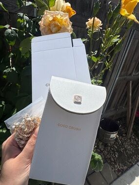 2026 Coco Crush White Crossbody Bag with Gold Chain